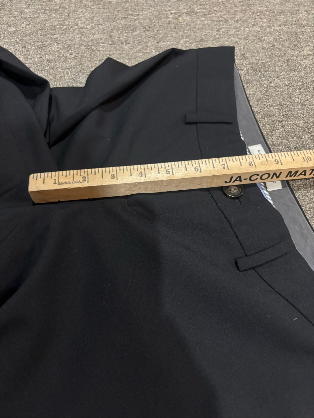 Banana Republic $98 Logan Trouser Slim Washable Bi-Stretch Pant Size 2 Black - Picture 10 of 11